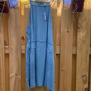 Cotton super soft chambray like summer dress
